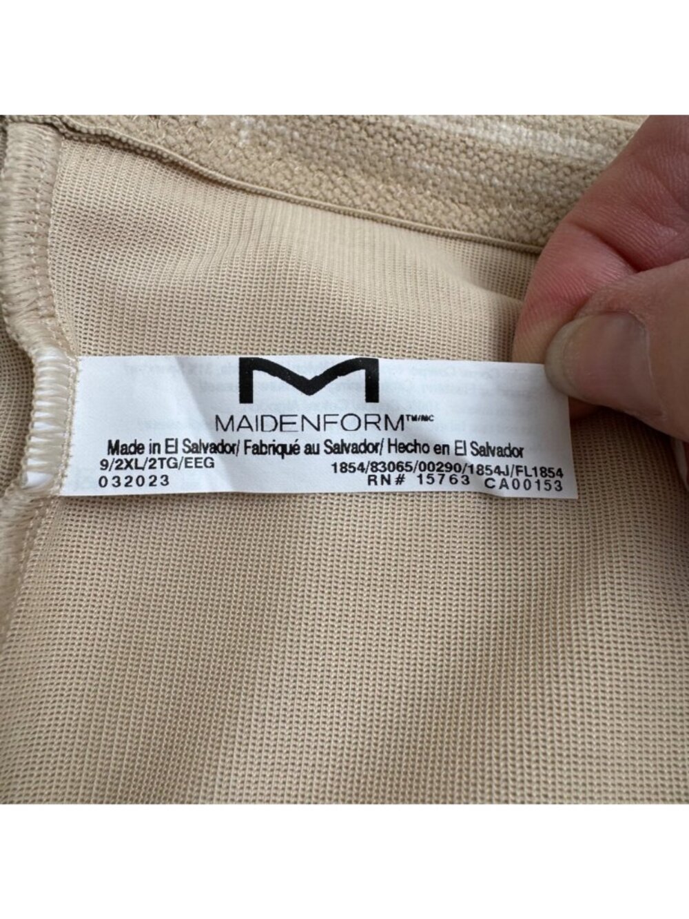 Maidenform NEW High Waist Briefs Size 2XL Tummy Control Nude FL1854 Shapewear - Picture 6 of 9